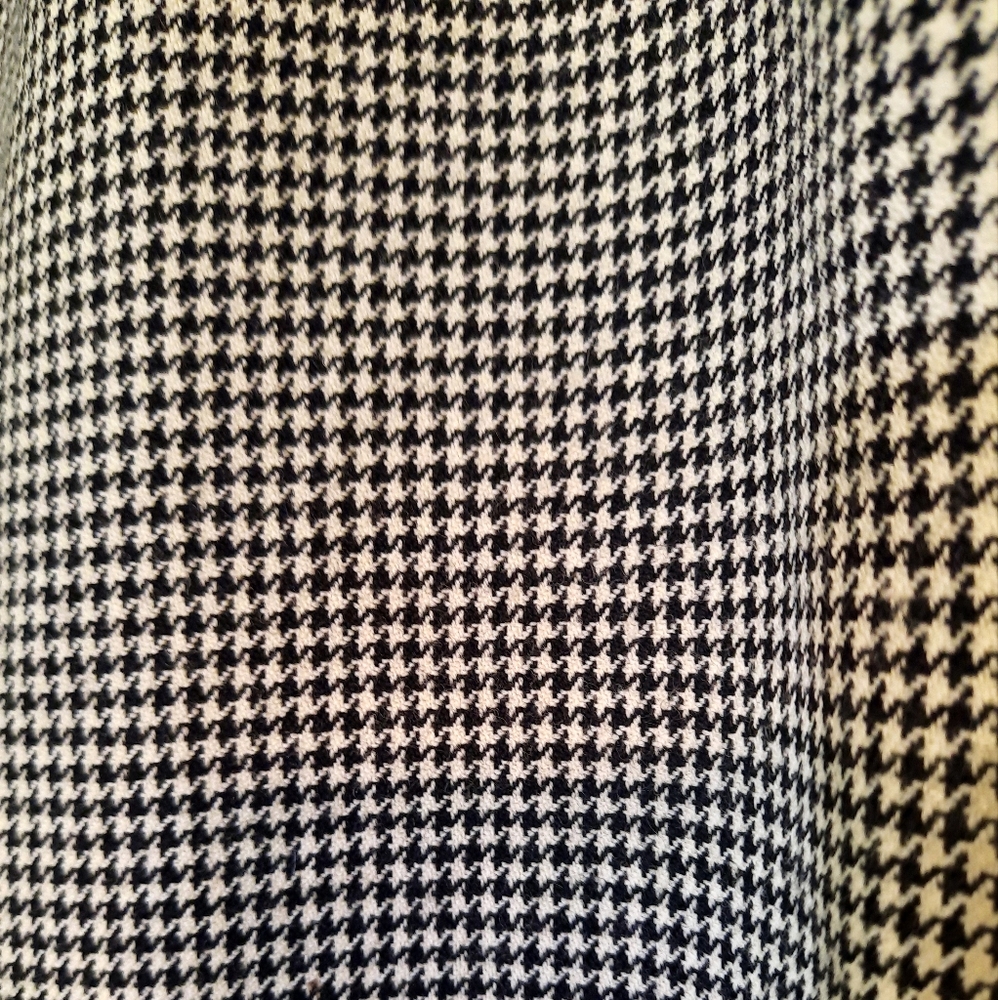 Breeches vintage wool houndstooth pencil skirt sz 14 *W - Picture 3 of 5